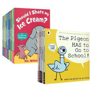The Pigeon+Elephant and Piggie 鸽子小猪小象23册 莫威廉斯作品 凯迪克大奖绘本 儿童英语睡前阅读故事读物 英文原版绘本进口