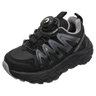 千百度儿童运动鞋女童老爹鞋男童棉鞋冬季加绒加厚2024新款跑步鞋