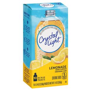 美国Crystal Light果味粉果汁冲饮粉柠檬树莓樱桃绿茶经典橙味