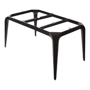 轻奢岩板瓷砖餐桌脚桌腿支架铁艺支撑底座百搭木桌子腿办公桌架子