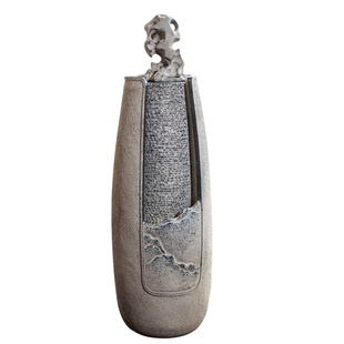 新中式落地流水摆件家居客厅电视柜旁装饰水景室内造景招财循环水