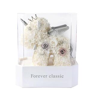 AMYROSE永生花独角兽玫瑰熊礼盒结婚情人节礼物生日送女友