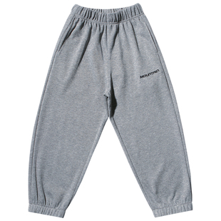 儿童春秋轻薄卫裤男童简约运动裤2024新款童装针织裤男孩休闲裤子