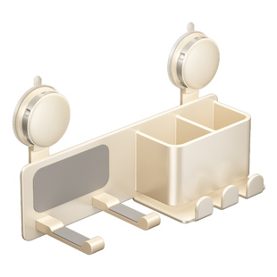 吸盘吹风机置物架太空铝免打孔卫生间适用戴森电吹风筒支架挂架子