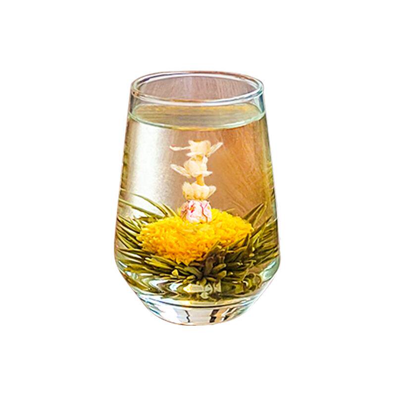 茶叶伴手礼小礼盒龙珠花茶高端工艺花茶球开花茶菊花绣球茉莉花茶