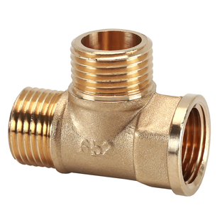 4分铜双内丝直接三通弯头内外丝接头外牙四通燃气太阳能水管配件