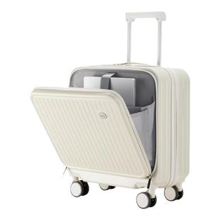 旅游前开盖行李箱女2025新款拉杆箱20寸小型登机耐用密码旅行箱男