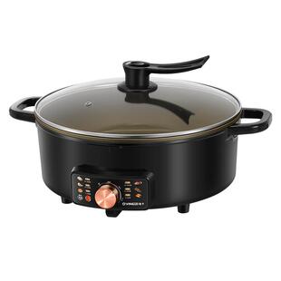 扬子电火锅分体式可拆洗家用电热火锅多功能电煮锅大容量电炒菜锅