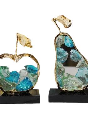 摆件抽象客厅装饰品水晶轻奢