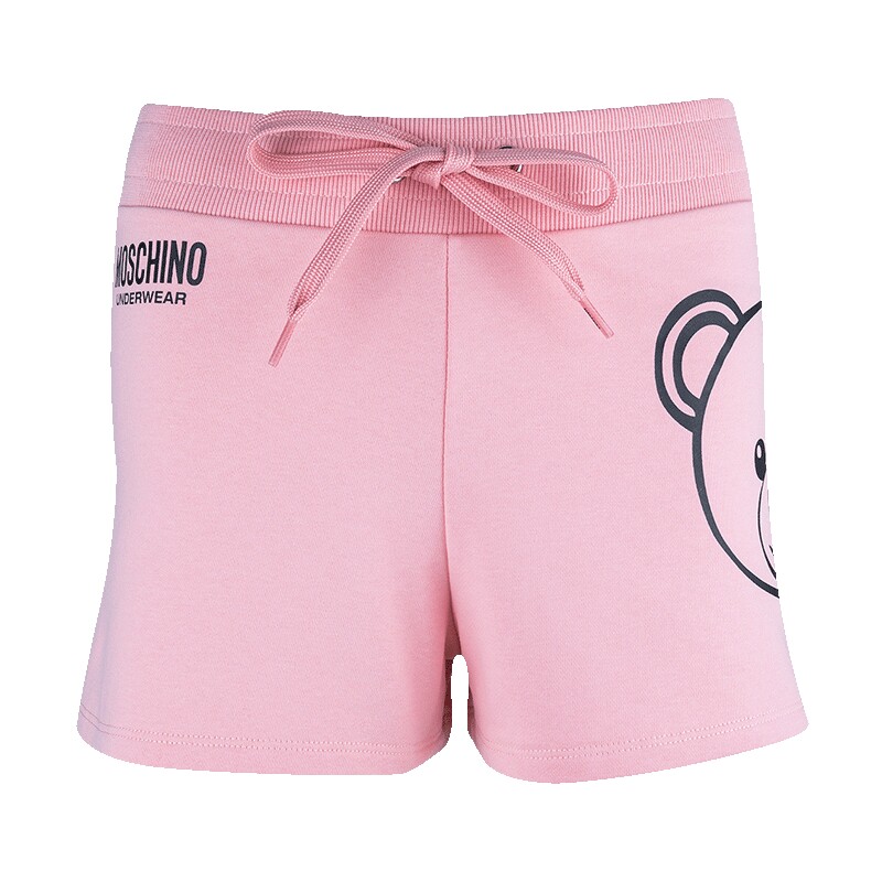 moschino泰迪熊logo系带休闲短裤