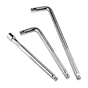 加长不变形套筒加长连接杆1/2大飞扳手加力弯杆短棘轮L七字工具