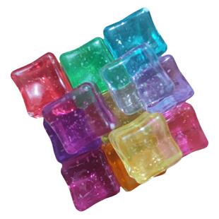 星空细闪仿真假冰块夜光彩色新款DIY亚克力装饰配件酒吧创意手工