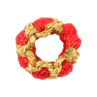 金泉华莲花结金边平结线圈拉圈手工编织手链项链diy饰品配件材料