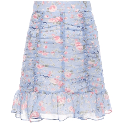 MaxRieny褶皱洋气碎花半身裙