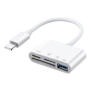 多功能读卡器sd卡ccd相机储存卡ms卡外接tf卡内存卡适用iphone14/13pro/12/11/XS/max苹果手机ipad电脑两用XR
