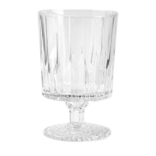 竖条纹高脚杯子威士忌洋酒杯轻奢红酒杯香槟杯ins鸡尾酒微醺水杯