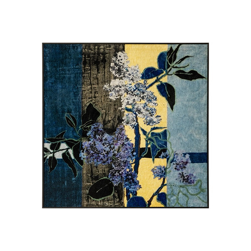 蜡笔派花朝月夕挂毯画客厅玄关装饰画法式中古风沙发边柜挂画