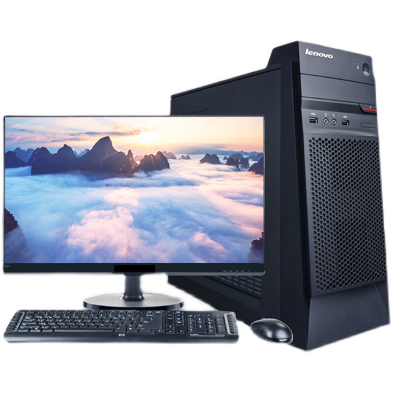 二手联想台式电脑游戏主机网吧DNF搬砖办公工作室吃鸡组装机全套