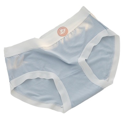 纯色莫代尔中腰三角裤女士内裤