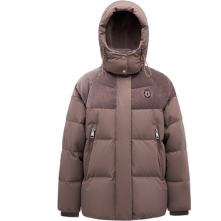 LINCCHIC金羽杰2025年冬季新款羽绒服加厚连帽短款羽绒服女3207