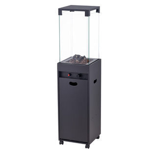 户外取暖器燃气真火壁炉酒吧庭院烤火炉露营壁炉液化燃气罐取暖炉