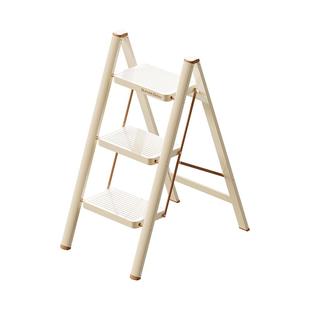 格美居家用折叠梯子加厚人字梯室内多功能可折叠三四步登高爬梯凳