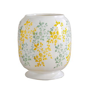 陶瓷花盆简约现代轻奢素雅家用桌面鸭脚木兰花专用花器绿植通用盆