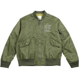 【防水尼龙】GUUKA潮牌飞行员夹克男潮 王弘毅同款棒球服外套宽松