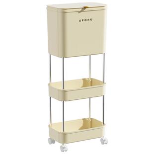 分类厨房垃圾桶家用大容量2026新款带盖一体防臭大号干湿分离日式