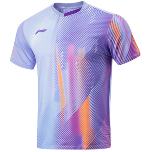 李宁儿童乒乓球服马龙国家队比赛套装速干短袖新款t恤训练上衣服