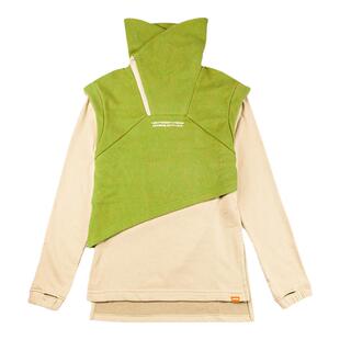 不作恶「生态领卫衣」赛博朋克假两件加绒加厚高领重磅保暖秋冬