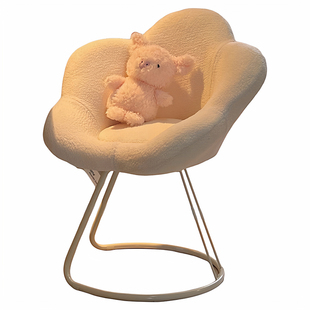 梳妆凳专用椅子女生卧室化妆椅网红轻奢高级感花瓣椅衣帽间靠背凳