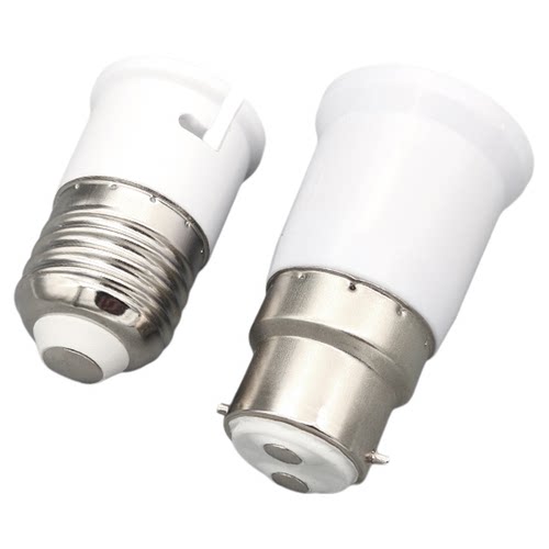 卡口转螺口老式b22转e27转换灯头灯座转螺纹插口卡扣灯泡转换器