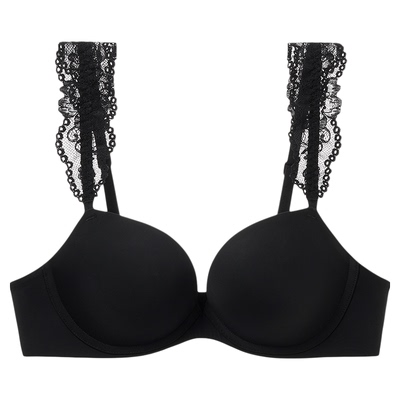 仙气穿搭蕾丝肩带小胸聚拢内衣