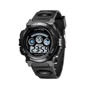 正港ZGO 手表男款中小学生儿童男孩发光防水只看时间女夜光电子表