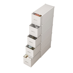 夹缝收纳柜卫生间抽屉式储物柜厨房靠墙20公分窄柜床边缝隙置物架