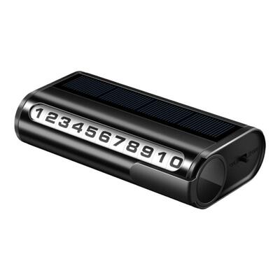 太阳能夜光临时停车号码牌