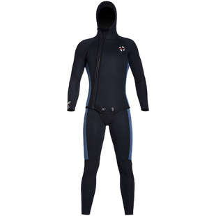 DIVE&SAIL 潜水服5mm男保暖防寒3mm连体冬季加绒专业深潜冲浪湿衣