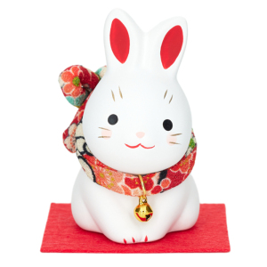 治愈系萌兔日式桌面摆件药师窑
