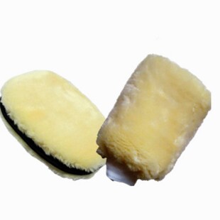 洗车手套海绵双面羊毛绒擦车雪尼尔打蜡熊掌抹布汽车美容清洁用品