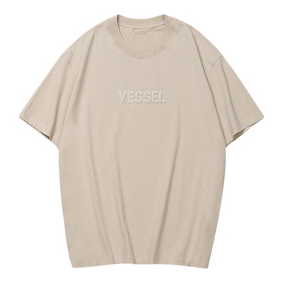 XVESSEL夏季新款大字母T恤基础款百搭简约潮流短袖T恤