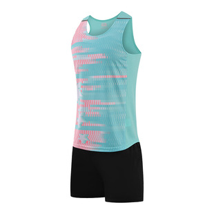 田径训练服整套套装男比赛队服短跑背心运动服马拉松跑步服女子