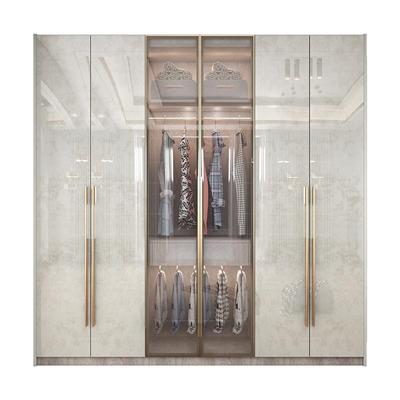 轻奢实木衣柜现代简约衣帽间定制