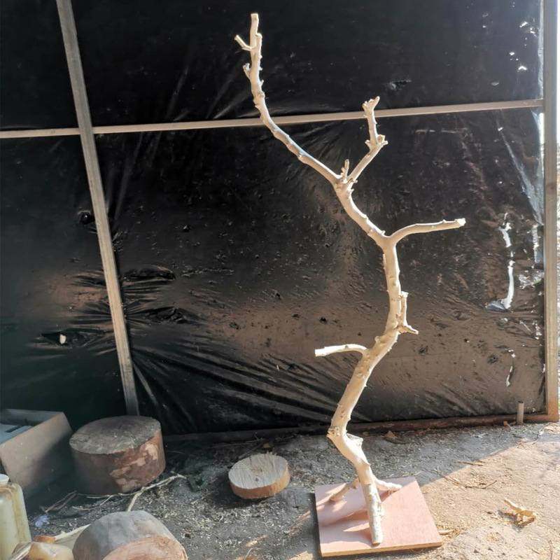 15原木枯枝吊顶龙骨杈挂衣架枯木干枝树干造型鸟装饰壁干艺术树枝