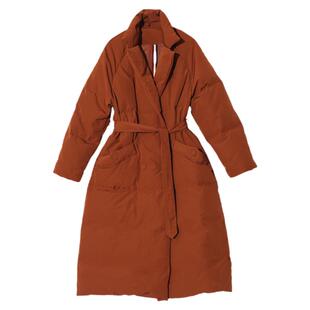 Carolingian意大利设计师!大气轻奢90白鸭绒大衣式羽绒服女