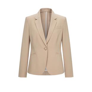 Scofield女装都市通勤西装外套挺括垫肩单粒扣西装2025夏季新品