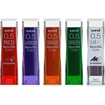 日本三菱铅笔彩色铅芯顺滑坚韧