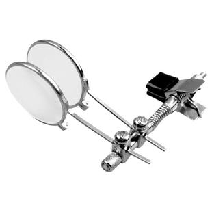 眼镜夹10倍修表放大镜维修用高清玻璃镜片鉴定手表玻璃镜片2寸镜