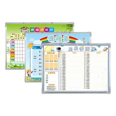 定制班级文化墙贴班干部表格管理神器磁性可擦写教室装饰学生内容硬白板挂式评比积分小学生软白板磁贴写字板