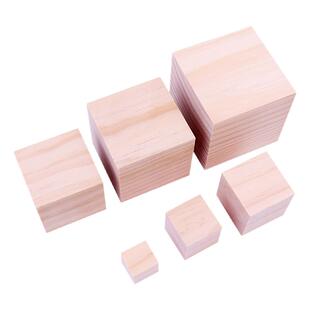 松木方块小方块手工DIY 建筑模型材料松木方正方形木块积木小木块